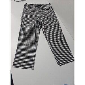 NEW S.C. & CO. Women's Tummy Control Pants, Black And White Gingham Checkered 16